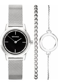 Zegarek Sekonda Zegarek damski Sekonda 49004 CYRKONIE srebrny. Kolor: srebrny #1