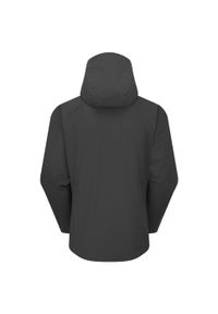 Kurtka przeciwdeszczowa męska Rab Downpour Jacket z kapturem. Typ kołnierza: kaptur. Kolor: czarny. Sport: turystyka piesza