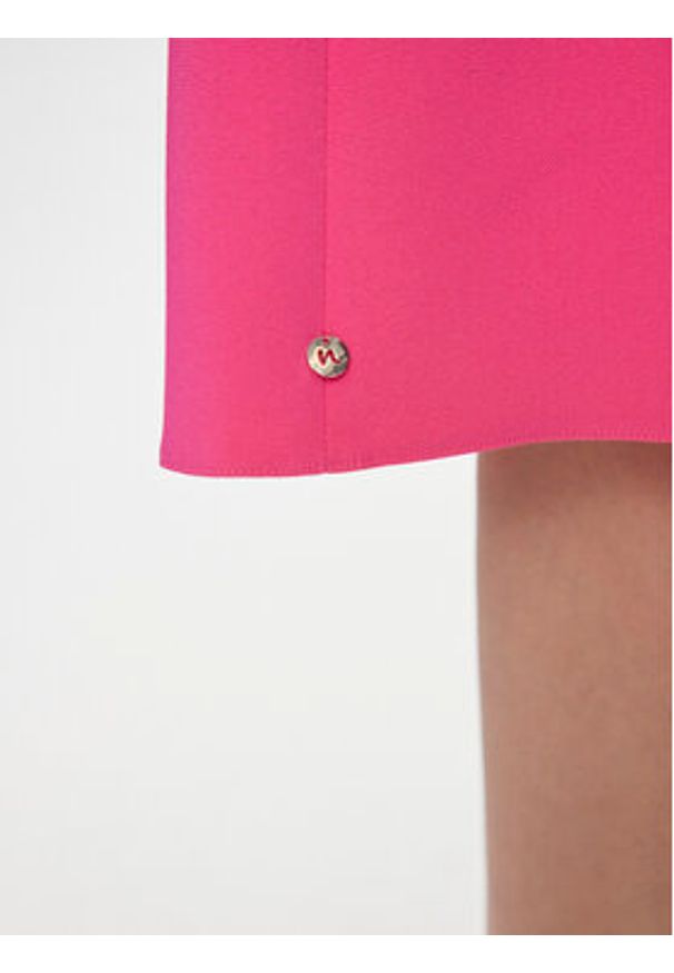 Nissa Sukienka koktajlowa RC14788 Różowy Slim Fit. Kolor: różowy. Materiał: syntetyk. Styl: wizytowy