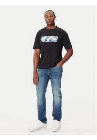 Hugo - HUGO T-Shirt Nurix 50545128 Czarny Regular Fit. Kolor: czarny. Materiał: bawełna #5