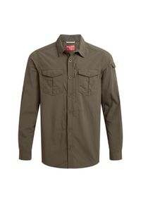 CRAGHOPPERS - Męska Koszula Z Długim Rękawem Adventure III Nosilife. Kolor: zielony. Długość rękawa: długi rękaw. Długość: długie #1