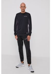 Calvin Klein Performance Bluza męska kolor czarny gładka. Okazja: na co dzień. Kolor: czarny. Materiał: dzianina. Wzór: gładki. Styl: casual #2