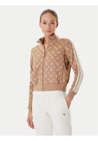 Guess Bluza V5YQ07 K0282 Brązowy Regular Fit. Kolor: brązowy. Materiał: syntetyk