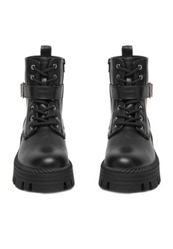 DeeZee Trzewiki KX238825 Czarny. Kolor: czarny. Materiał: materiał