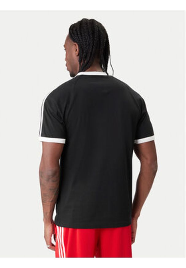 Adidas - adidas T-Shirt 3-Stripes KE3538 Czarny Regular Fit. Kolor: czarny. Materiał: bawełna