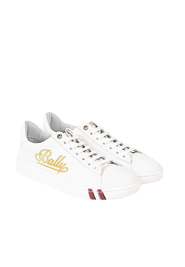 Bally Sneakersy "Wiera" | 6231693 | Wiera | Kobieta | Biały. Kolor: biały. Materiał: skóra. Wzór: aplikacja