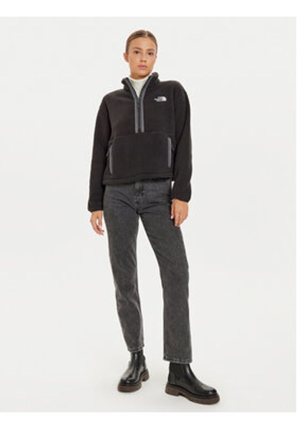 The North Face Polar Fleeski NF0A88Z3 Czarny Regular Fit. Kolor: czarny. Materiał: syntetyk