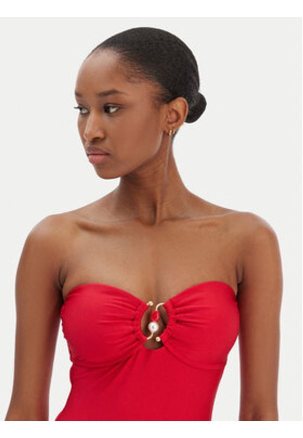 Seafolly Strój kąpielowy Palermo 11180-217 Czerwony. Kolor: czerwony. Materiał: syntetyk