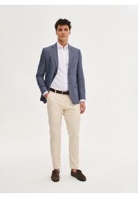 Pako Lorente - PAKO LORENTE – Niebieska marynarka męska z wiskozą. Kolor: niebieski. Materiał: wiskoza. Sezon: wiosna #5