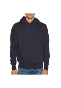 TOMMY HILFIGER - Bluza męska kangurka Tommy Hilfiger FLAG LOGO. Kolor: niebieski