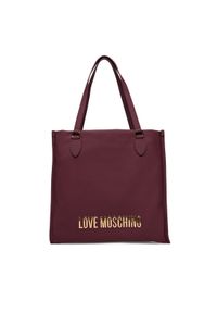 Love Moschino - LOVE MOSCHINO Torebka JC4020PP1NKD0552 Bordowy. Kolor: czerwony. Materiał: skórzane