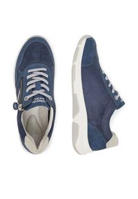 Remonte Sneakersy D1S04-14 Granatowy. Kolor: niebieski. Materiał: skóra #4