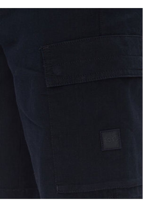 BOSS Szorty materiałowe Sisla-9 50536888 Granatowy Slim Fit. Kolor: niebieski. Materiał: syntetyk