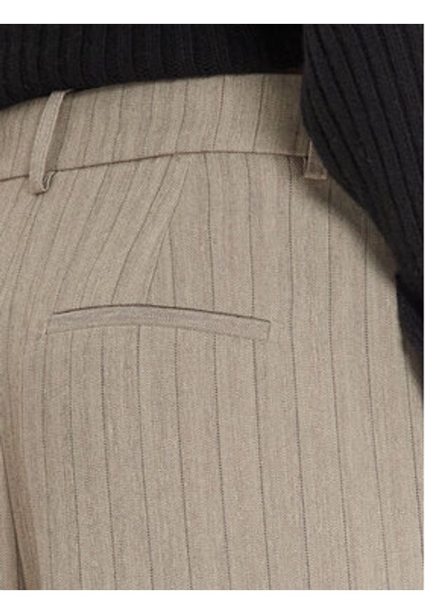 Vero Moda Spodnie materiałowe Meli 10319631 Beżowy Straight Fit. Kolor: beżowy. Materiał: syntetyk