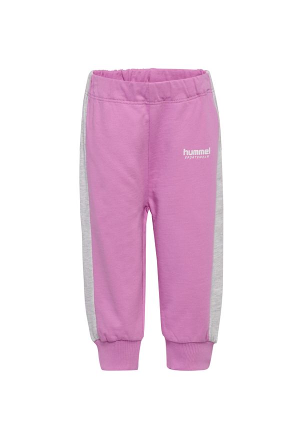 Spodnie dresowe dla dzieci Hummel Mini Loose. Kolor: fioletowy. Materiał: dresówka