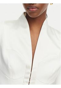 Elisabetta Franchi Marynarka GI-202-61E2-V590 Biały Regular Fit. Kolor: biały. Materiał: syntetyk #3