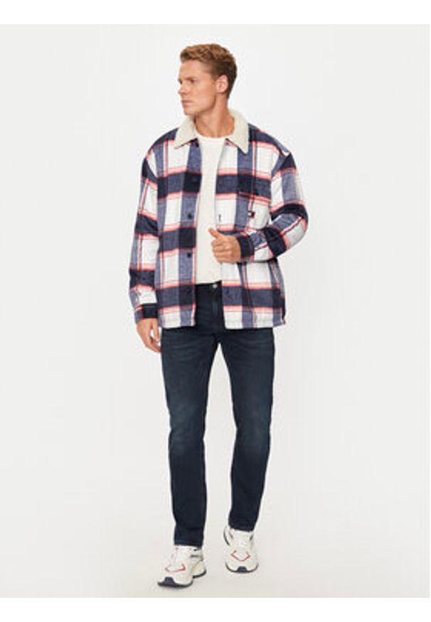Tommy Jeans Kurtka przejściowa Sherpa DM0DM19652 Granatowy Regular Fit. Kolor: niebieski. Materiał: syntetyk