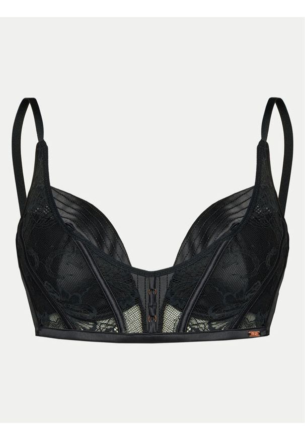 Hunkemöller Biustonosz push-up Allura 204540 Czarny. Kolor: czarny. Materiał: syntetyk. Rodzaj stanika: push-up