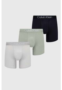 Calvin Klein Underwear bokserki 3-pack męskie kolor szary. Kolor: szary. Materiał: poliester #1