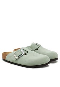 Birkenstock Klapki Boston Big Buckle 1029303 Zielony. Kolor: zielony. Materiał: skóra, nubuk #6