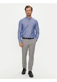 TOMMY HILFIGER - Tommy Hilfiger Koszula MW0MW36369 Niebieski Slim Fit. Kolor: niebieski. Materiał: bawełna