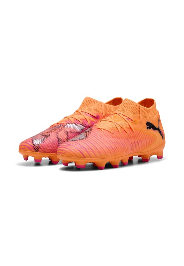 Puma - Młodzieżowe buty piłkarskie FUTURE 8 PRO FG/AG PUMA. Kolor: żółty, wielokolorowy, czarny, pomarańczowy, różowy. Sport: piłka nożna