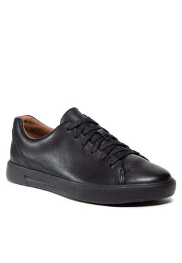 Clarks Sneakersy Un Costa Lace 261449047 Czarny. Kolor: czarny. Materiał: skóra