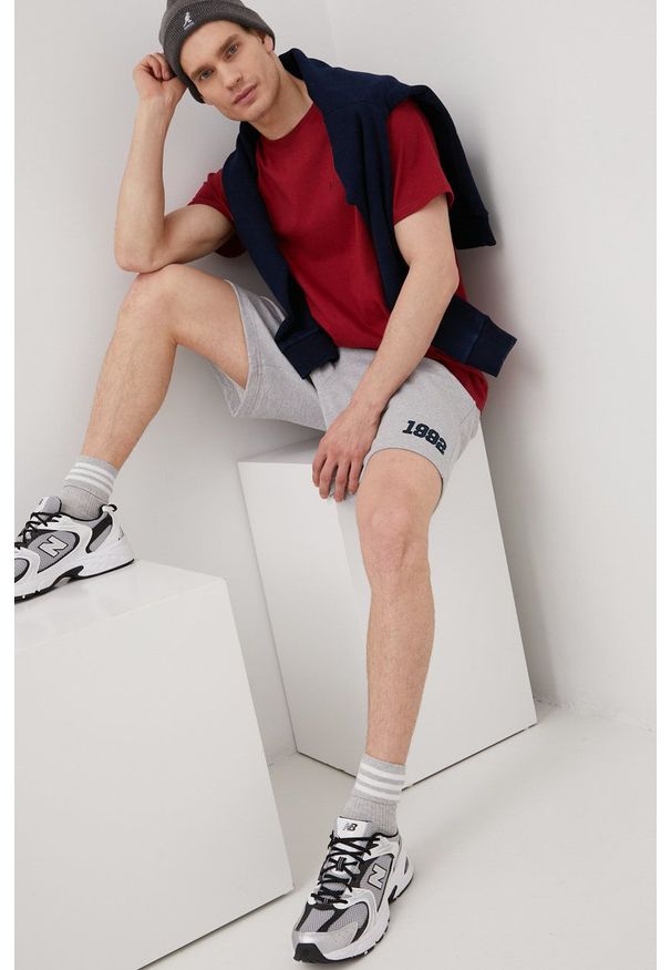 Superdry bluza męska kolor granatowy z nadrukiem. Okazja: na co dzień. Kolor: niebieski. Wzór: nadruk. Styl: casual