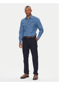 TOMMY HILFIGER - Tommy Hilfiger Koszula jeansowa MW0MW39429 Niebieski Regular Fit. Kolor: niebieski. Materiał: bawełna
