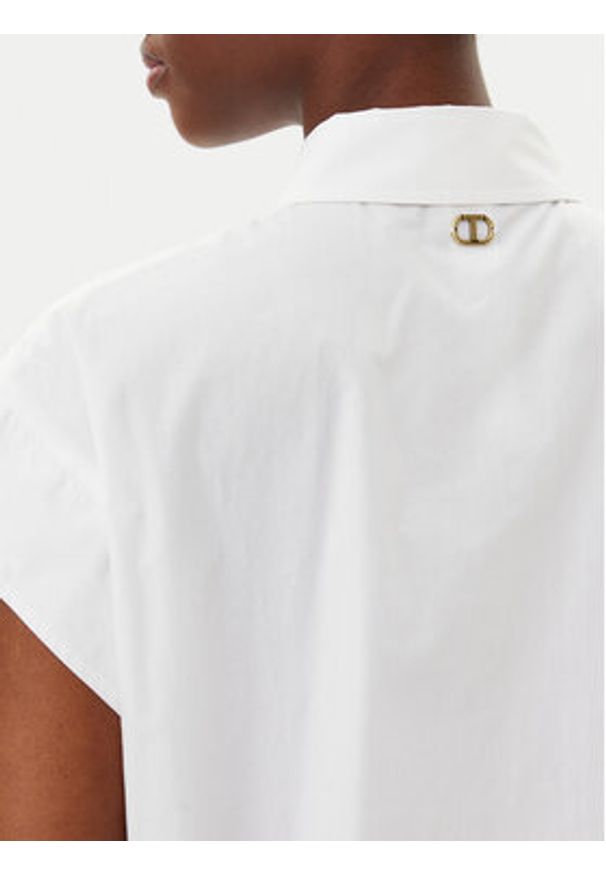 TwinSet - TWINSET Koszula 251TP2171 Biały Regular Fit. Kolor: biały. Materiał: bawełna