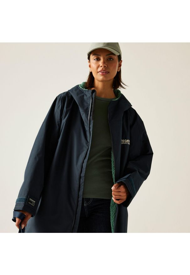 Regatta - Wodoodporny szlafrok do przewijania dla dorosłych unisex. Kolor: niebieski, wielokolorowy, zielony. Sport: turystyka piesza