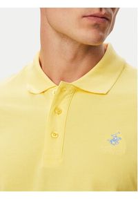 Beverly Hills Polo Club Polo P-SS26M-P42560_BBU Żółty Regular Fit. Typ kołnierza: polo. Kolor: żółty. Materiał: bawełna #2