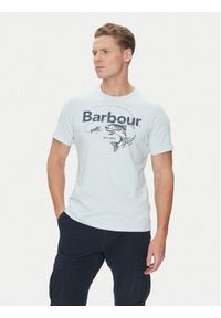 Barbour T-Shirt Lydd MTS1396BU61 Błękitny Regular Fit. Kolor: niebieski. Materiał: bawełna #1