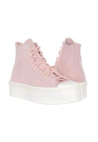 Buty do chodzenia damskie Converse A04663C. Wysokość cholewki: za kostkę. Zapięcie: sznurówki. Kolor: różowy. Materiał: materiał, tkanina. Szerokość cholewki: normalna. Sport: turystyka piesza