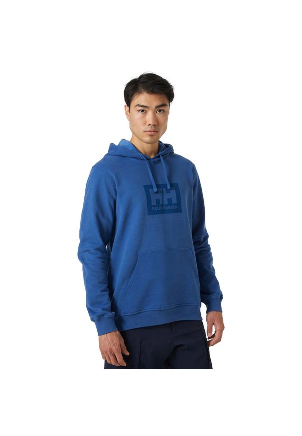 Bluza sportowa męska Helly Hansen 53289636. Typ kołnierza: kaptur. Kolor: niebieski. Styl: sportowy