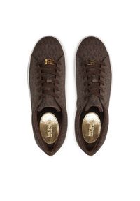 MICHAEL Michael Kors Sneakersy Keaton Lace Up 43R4KTFS1B Brązowy. Kolor: brązowy. Materiał: skóra #4