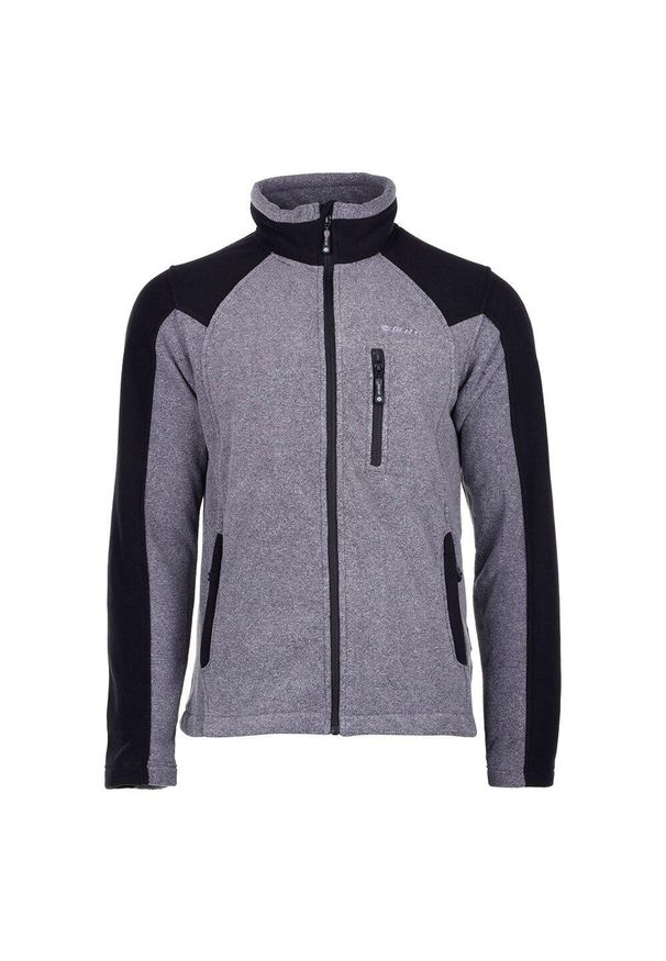 Hi-tec - Bluza Polarowa Męska Pełen Suwak Monar. Kolor: wielokolorowy, czarny, brązowy. Materiał: polar. Sezon: zima. Sport: turystyka piesza