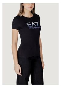 EA7 Emporio Armani T-Shirt 7W000183 AF10373 UC001 Czarny Regular Fit. Kolor: czarny. Materiał: bawełna #3