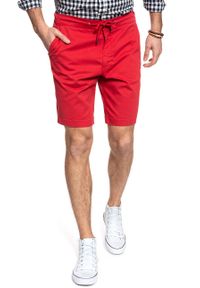 Lee - SPODENKI LEE DRAWSTRING SHORT CHINESE RED L73ULV50. Materiał: materiał #4