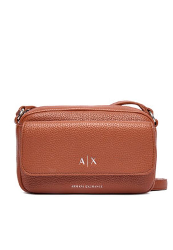 Armani Exchange Torebka XW001547 AF17019 U6048 Brązowy. Kolor: brązowy. Materiał: skórzane