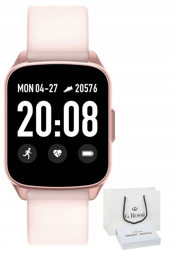 NoName - Smartwatch ZEGAREK SMARTWATCH G. ROSSI CIŚNIENIE PULS +GRAWER. Rodzaj zegarka: smartwatch