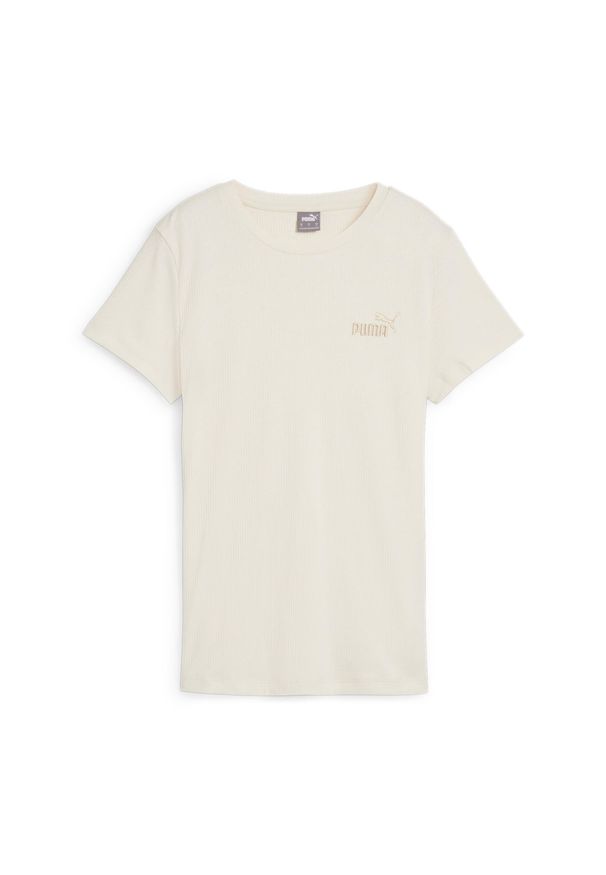 Koszulka damska Puma Ess Elevated. Kolor: beżowy