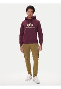 Alpha Industries Bluza Basic 178312 Zielony Regular Fit. Kolor: zielony. Materiał: bawełna #4