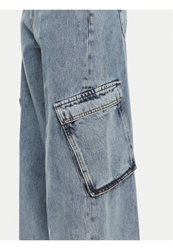Hugo Jeansy Gemanda 50519907 Niebieski Wide Leg. Kolor: niebieski