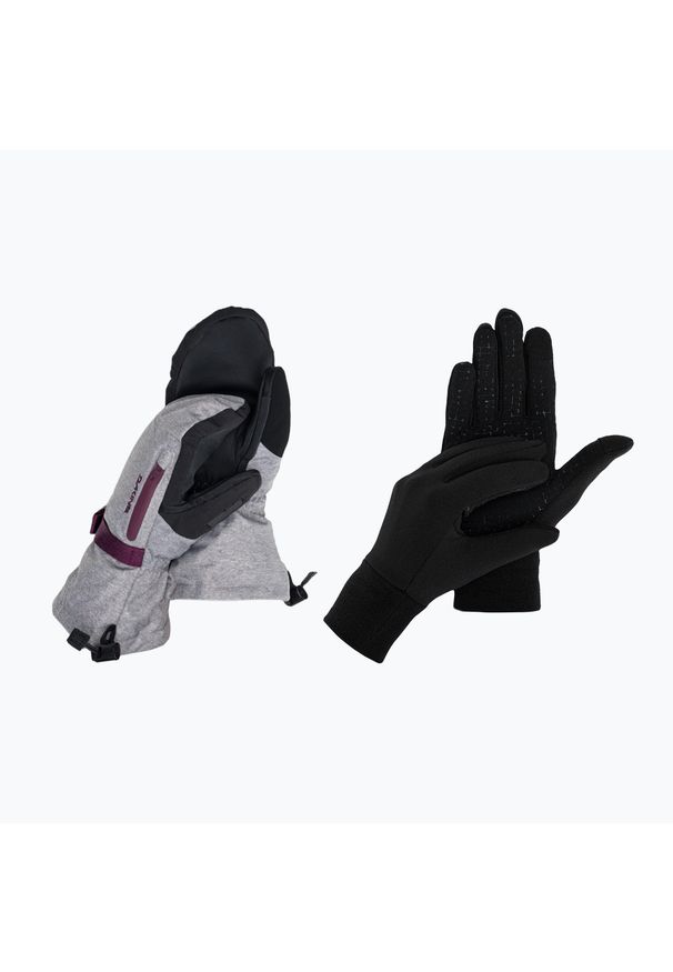 Rękawice snowboardowe damskie Dakine Sequoia Gore-Tex Mitt. Kolor: szary. Technologia: Gore-Tex. Sport: snowboard