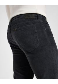 Lee - LEE RIDER MĘSKIE SPODNIE MATERIAŁOWE SZTRUKSOWE DARK MUTED GRAY 112355800 L701008531. Materiał: sztruks, materiał #5