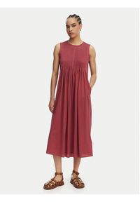 Weekend Max Mara Sukienka codzienna Ricordo 2615621022 Bordowy Regular Fit. Okazja: na co dzień. Kolor: czerwony. Materiał: bawełna. Typ sukienki: proste. Styl: casual #3