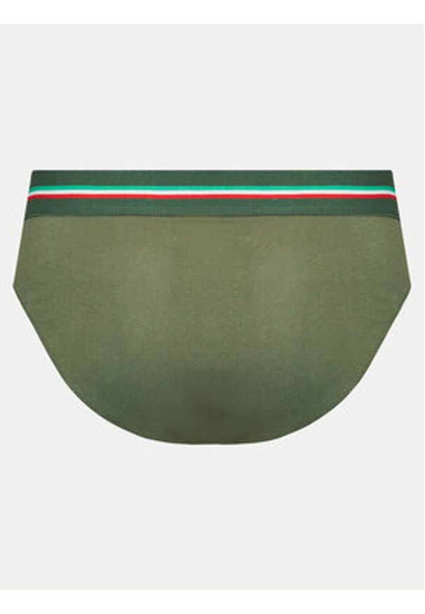 Aeronautica Militare Komplet 2 par slipów AM1USL001 Khaki. Kolor: brązowy. Materiał: bawełna
