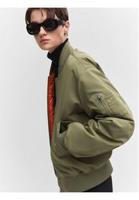 mango - Mango Kurtka bomber Alfa 57045136 Zielony Oversize. Kolor: zielony. Materiał: syntetyk #2