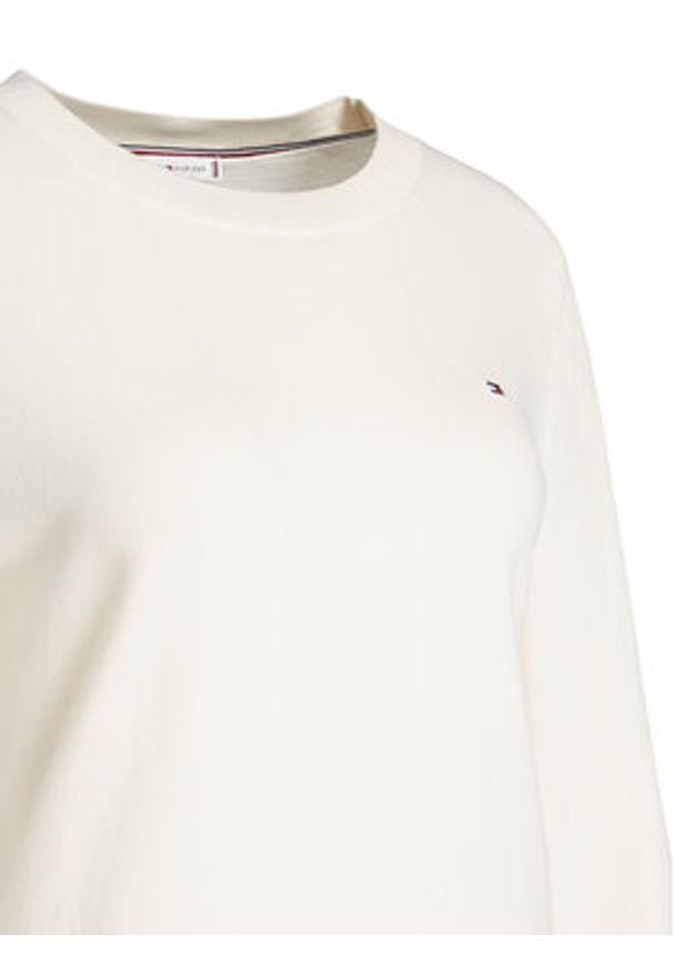 TOMMY HILFIGER - Tommy Hilfiger Sweter WW0WW44984 Biały Regular Fit. Kolor: biały. Materiał: bawełna